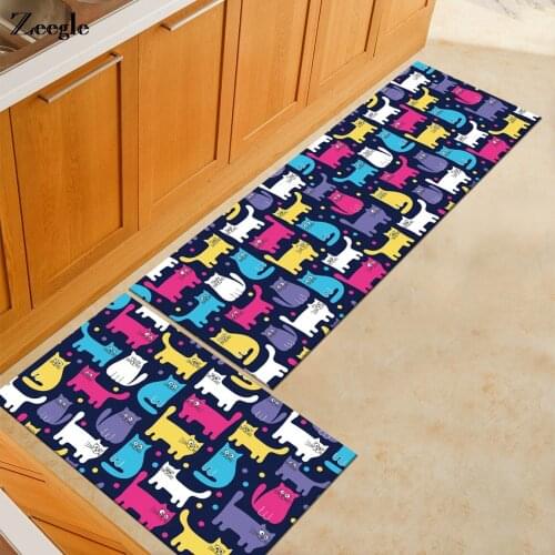 Zeegle Anti-slip Kitchen Mats Entrance Doormats Soft Bathroom Carpets Children Bedroom Floor Carpets Absorbent Floor Rug Mats