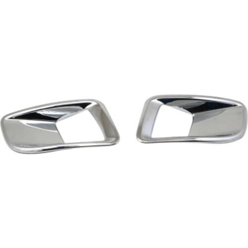 2Pcs Chrome-Plated Rear Fog Lamp Decorative Cover for Peugeot 3008 GT Accessories Car Styling