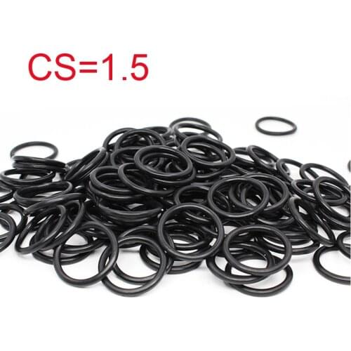 50PC/lot Rubber Ring NBR Sealing O Ring CS 1.5mm OD4/4.5/5/5.5/6/6.5/7/7.5/8/8.5/9/9.5/10/10.5mm O-Ring Seal Gasket Ring Washer