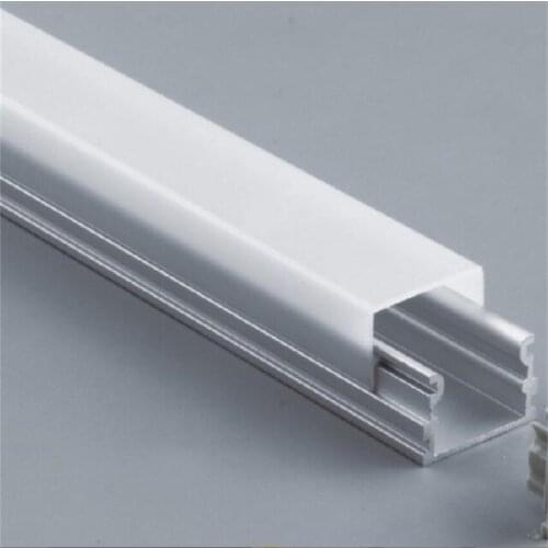 Aluminium Profile fitted with OPAL PMMA cover for width up to 16mm led strips ceiling pendant hanging lighting