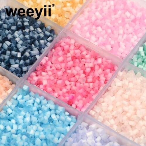 Approx.1000pcs 2MM Silver Lined Glass Beads For Jewelry Making Charms Loose Spacer Bead 8/0 DIY Bracelet Kralen Accessories