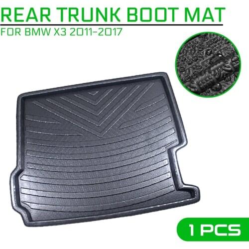 Car Floor Mat Carpet For BMW X3 2011 2012 2013 2014 2015 2016 2017 Rear Trunk Anti-mud Cover