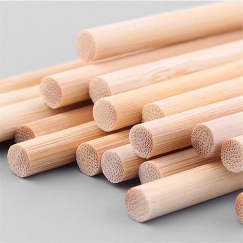 2021 New 50Pcs Wooden Plants Grow Support Bamboo Sticks Garden Flower Support Stick Cane