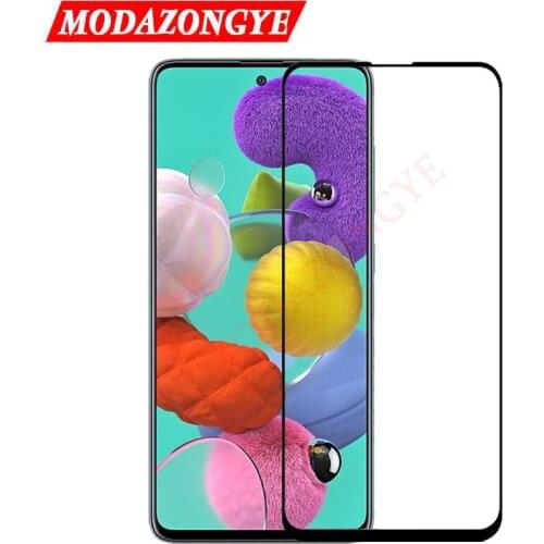 For Samsung Galaxy A51 Glass Screen Protector Full Cover Tempered Glass For Samsung Galaxy A51 A515 A515F A31 A71 Glass Film