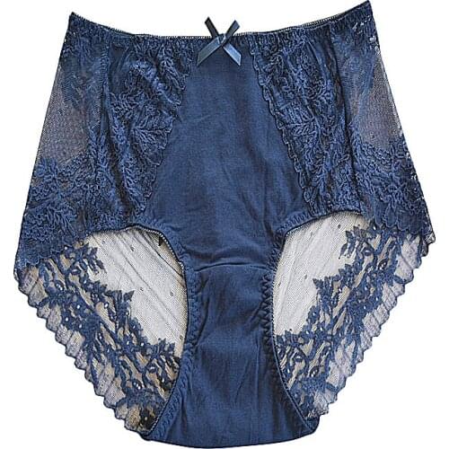 F&L S209 New Stlye Womens Cotton Panties Sexy Lace Comfortable and Breathable Womens Briefs Female Underwear With Large Size