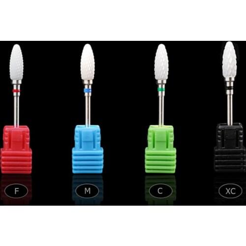 Milling Cutter Nail Art Drill Bit Ceramic Polishing Head for Manicure Pedicure Electric Nail Sander Pedicure Manicure Kit