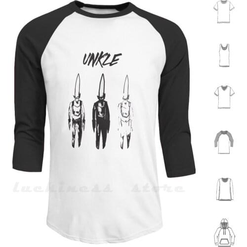 Unkle Never Never Land Hoodies Long Sleeve Unkle Music Robot James Lavelle Trip Hop