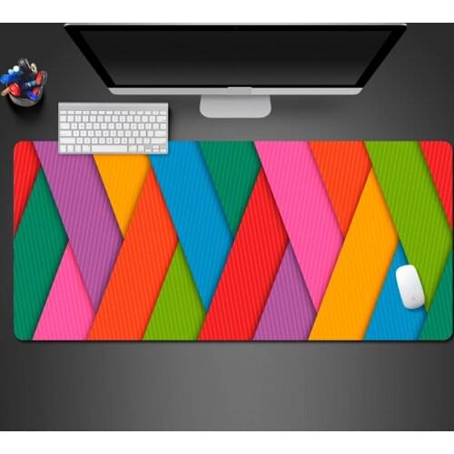Cool Colorful Texture Woven Picture Pad High Quality Natural Rubber Washable Large Table Pad Notebook Computer Game Mouse Pad