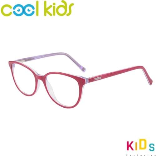 COOL Kids Glasses Pink Eyeglass Frames Children Glasses Myopia Eyewear Acetate Girls Eyeglass Frames Round Child Optical Frames