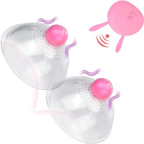 Wireless Remote Control Sex Toy for Women Breast Enlarge Massager 10 speeds Clit Stimulator Sucking Breast Pump Nipple Vibrator