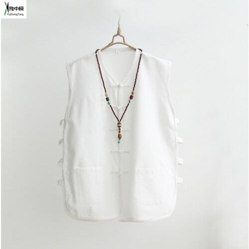 Mens 100% Cotton Shirt Wagoner Undershirt Blouse Tops Traditional Chinese Tang Suit Top Kung Fu Shirt Tai Chi Uniform t shirt