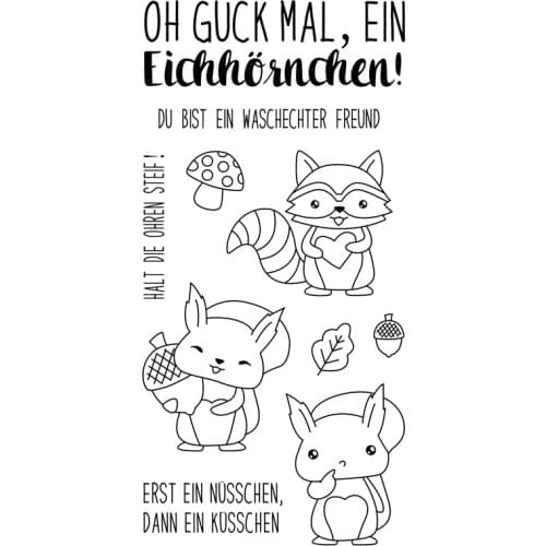 German word Transparent Clear stamp and cutting dies DIY Silicone Seals Scrapbooking /Card Making/Photo Album Decoration