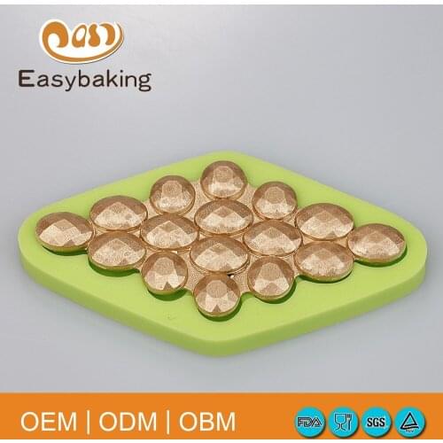 Delicate diamond shape silicone mold decor sugar icing mold fondant cake decoration tools mold