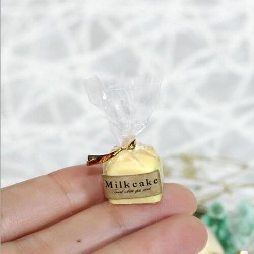 New 1:12 Miniature Milk Bread Cake for Blyth Barbies OB11 1/6 BJD Doll House Decor Kitchen Toys Accessories