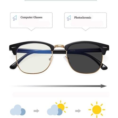 Feishini Anti Blue Light Glasses Blocking Filter Reduces Digital Eye Strain Clear Regular Photochromic Computer Eyewear Women