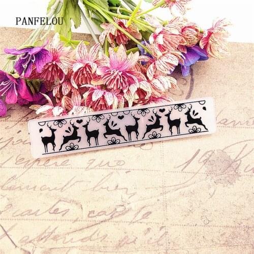 PANFELOU Lovely baby Embossing folders Plastic For Scrapbooking DIY Template Fondant Cake Photo Album Card Making