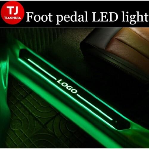 [Customized] Car Door Atmosphere Light Laser Lamp For Acura Toyota LED Welcome Pedal Scuff Plate Pedal Sill Pathway Light