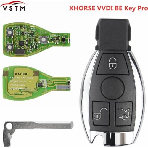 Hot Sale XHORSE VVDI BE Key Pro For Benz V1.5 PCB Remote Chip Improved Version Smart Key Shell With Logo Can MB BGA