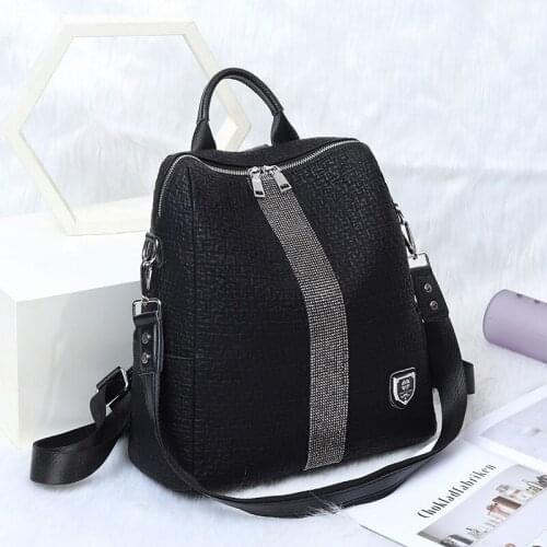 QINRANGUIO Women Backpack 100% Genuine Leather Backpack Women Top-handle School Bags for Women Large Capacity Shoulder Bag