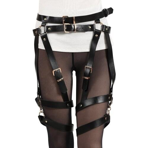 2021 New Trend Womens Sexy Lingerie Harness Garter Body Strap Belt Stockings Gothic Sword Bdsm Sex Costumes Bondage Sexo