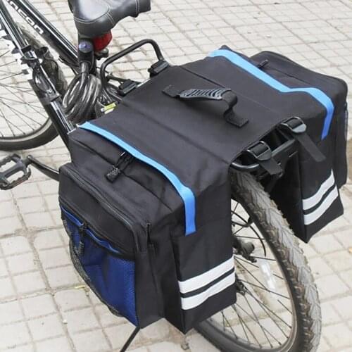 Bicycle Rear Seat Bag,MTB Bike Luggage Double Pannier Carrier Bag on the Trunk,Cycling Case Seatpost Bag for Bicycle Accessories