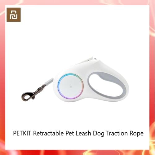 PETKIT Retractable Small Medium-Sized Dogs 4.5 Meters Traction Rope Dog Leash Pet Traction Charging Rope with LED Night Light