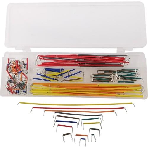 140Pcs Breadboard Jumper Cable Wire Kits U Shape Jumper Cable Solderless PCB Bread Board for Arduino DIY