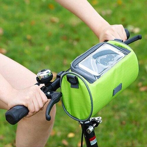 2021 Large Bicycle Bags Phone Touchscreen Bag For Mountain Road Bikes Waterproof Bike Handlebar Messenger Bag Bike Accessories