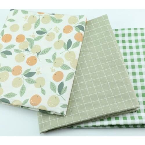 235cm*50cm Pure cotton fabric printed cloth leaf fruit plaid fabric childrens cute bedding quilt cover decorative cloth