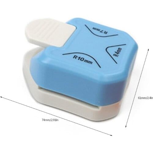 28EA Corner Rounder Puncher 3 in 1 Portable 3 Way Corner Cutter for Paper Craft R4mm R7mm R10mm for Cutting Different Corners