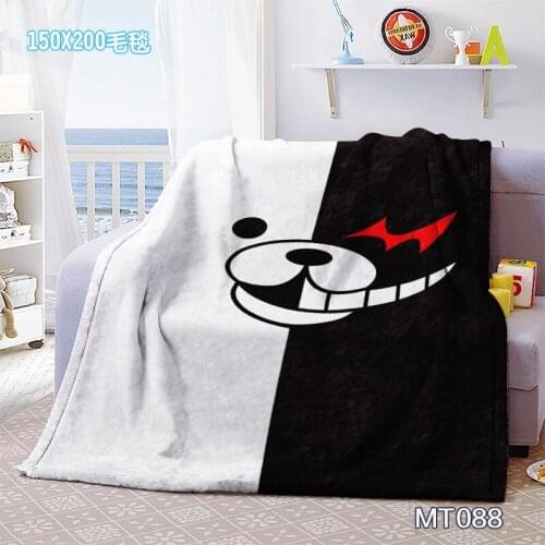 Dangan Ronpa Anime Customized Blanket Plush Velvet Warm Decoration Bed Home Throw Sofa Blankets Unisex Gifts NEW