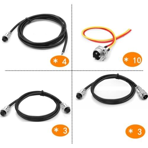 GX16 Aviation Connector Socket Plug with Cable Wire GX 16 Female Male 2 3 4 5 6 7 8 Pin Aerial Pack Bundle Free Shipping