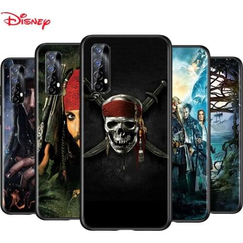 Silicone Black Cover Pirates of the Caribbean For Realme 2 3 3i 5 5S 5i 6 6i 6S 7 Global X7 Pro 5G Phone Case Shell