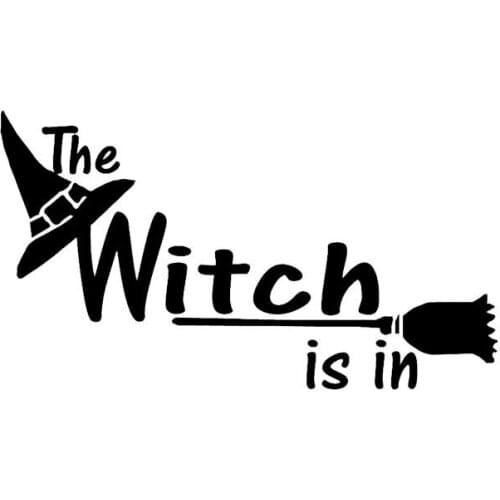 Decorative motorcycle car stickers witch LS ln Halloween decals creative sunscreen waterproof decorative accessories PVC