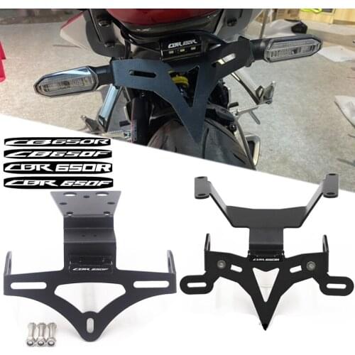 For Honda CB650R CBR650R 2019-2021 Motorcycle Accessories License Plate Holder License Bracket Tail Tidy Fender Eliminator