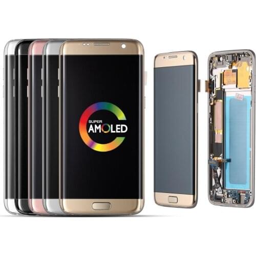 High Quality LCDs For Samsung Galaxy S7 Edge display G935F G935FD Super Amoled LCD Display with Touch Screen Digitizer Assembly