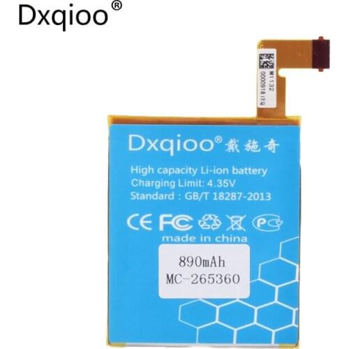 Dxqioo High quality polymer lithium battery 890mah for amazon kindle 4 MC-265360 D01100 S2011-001-S DR-A015 battery