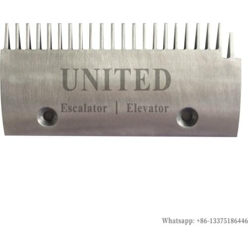 Escalator Aluminum Comb Plate DSA2001616-A L203mm W98mm Hole Space 119mm 22Teeth RIGHT