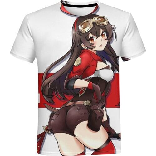 3D Printed T-Shirt Genshin Impact Anime Game Character Cute Streetwear Men And Women Fashion Comfortable Oversized Hip Hop Tops