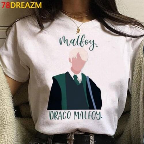 Draco Malfoy summer top female white t shirt aesthetic streetwear harajuku ulzzang tshirt aesthetic