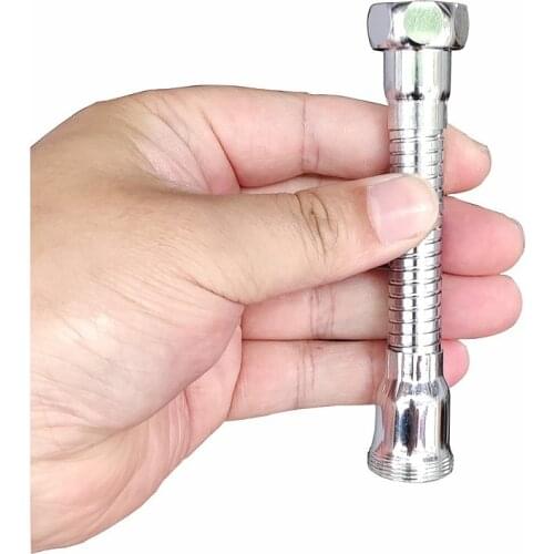 15cm Flexible shower hose kitchen faucet Extension Tube steel pipe use for Tap Bubbler Nozzle Filter Adapter Faucet accessories