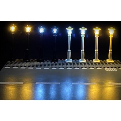 City Street Light Building Blocks LED Lamps 7 Ports LED USB Light-Emitting Classic Brick Compatible All Brands Mini Model Light