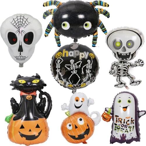 Halloween Ballons Pumpkin Ghost Halloween Party Decorations Air Balloons Inflatable Toys Party Supplies Skull Head Devil Balls