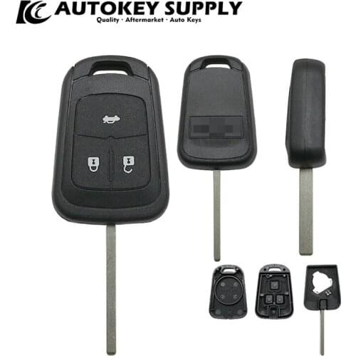 ForChevrolet 2 Buttons Remote Key Shell With Logo AKGMF106