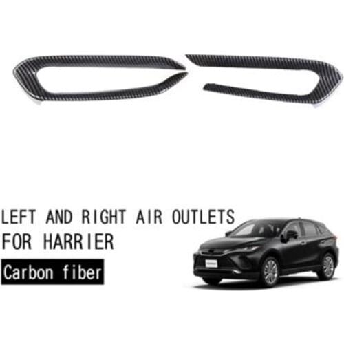 Car Instrument Left and Right Air Outlet Cover Air Conditioning Air Outlet Trim Cover for Toyota Harrier 2020
