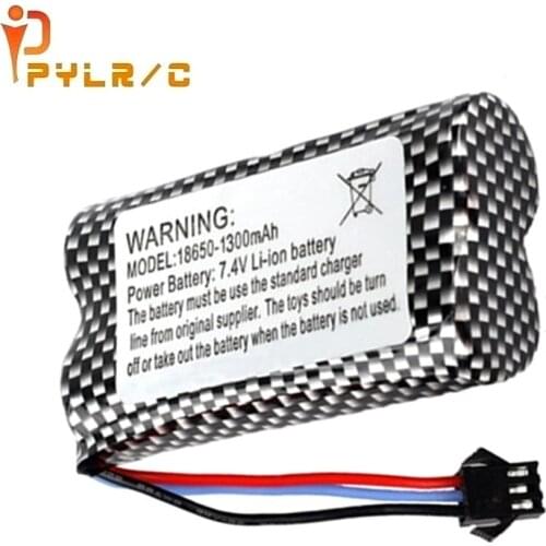 3P-SM Plug 10Pcs 7.4v 1300mAh Li-ion battery for Watch Gesture Sensing Twisted RC stunt car 18650 7.4v battery FOR RC Cars