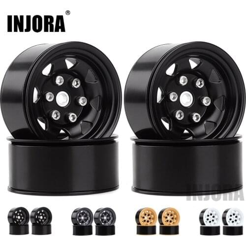 INJORA 1.55" Metal Wheel Rim 1.55 Beadlock Wheel Hub for 1/10 RC Crawler D90 TF2 Tamiya CC01 LC70 MST JIMNY Axial AX90069