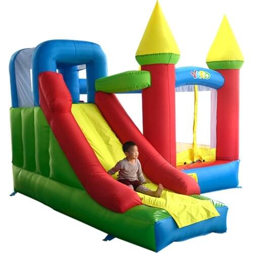 Inflatable Bouncy Castle Inflatable Jump Castle for Kids with Blower 3.5x3x2.7M Bounce House with Slide Funny Kids Trampoline