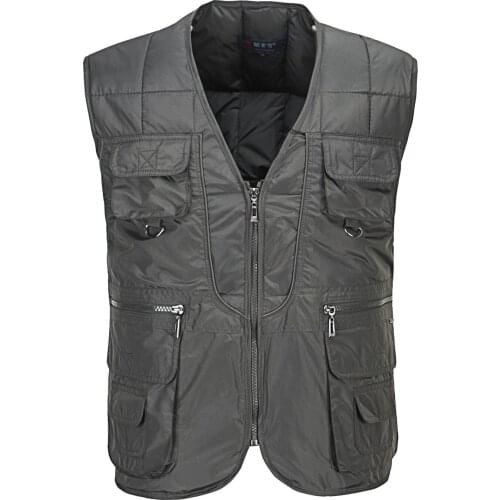 New arrival fashion Portable Short padded jacket Vest V-neck Casual mens Vests With Pockets plus size M L XL 2XL 3XL 4XL