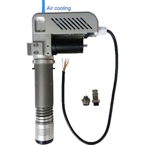 Oscillating knife tool with air cooling for digital cutting machine